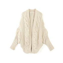 6 Colors Coarse Wool Cardigans Women  Full Batwing Sleeve Sweaters Casual Women Clothing SM6