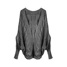 6 Colors Coarse Wool Cardigans Women  Full Batwing Sleeve Sweaters Casual Women Clothing SM6