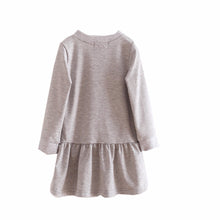 Kids Girls Dresses Long Sleeve Toddler Children Baby Girl O-neck Ruffles Princess Dress Clothes SM6