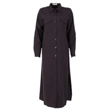Women Chiffon Dress Single Breasted Lapel Tops Casual Loose Long Sleeve Dresses Robe Femme SM6