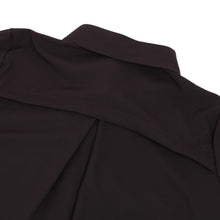 Women Chiffon Dress Single Breasted Lapel Tops Casual Loose Long Sleeve Dresses Robe Femme SM6