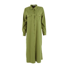 Women Chiffon Dress Single Breasted Lapel Tops Casual Loose Long Sleeve Dresses Robe Femme SM6