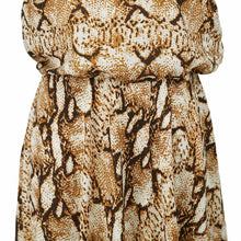 Chiffon Dress Snake Print High Split Spagetti Straps Maxi Long Dresses Sexy Sleeveless Beach Dress Vestidos SM6