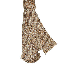 Chiffon Dress Snake Print High Split Spagetti Straps Maxi Long Dresses Sexy Sleeveless Beach Dress Vestidos SM6