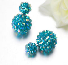 Star Jewerly 6 Colors Korea Pop Flower Crystal est Double Side Ball Earrings Big Pearl Earrings Free Ship SM6