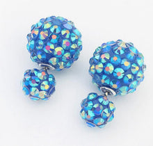 Star Jewerly 6 Colors Korea Pop Flower Crystal est Double Side Ball Earrings Big Pearl Earrings Free Ship SM6