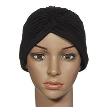 Stretchy Turban Head Wrap Hats Band Sleep Hat Chemo Bandana Hijab Pleated Indian Cap SM6