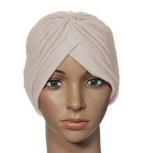 Stretchy Turban Head Wrap Hats Band Sleep Hat Chemo Bandana Hijab Pleated Indian Cap SM6