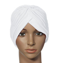 Stretchy Turban Head Wrap Hats Band Sleep Hat Chemo Bandana Hijab Pleated Indian Cap SM6