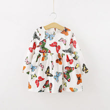 Stylish Baby Children Tunic Dress Toddler Girl Long Sleeve Butterfly Outfits SM6