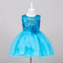 Baby Dresses Girls Sequin Flower Bowknot Birthday Wedding Party Tutu Dress Girl Vestido PY2 SM6