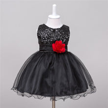 Baby Dresses Girls Sequin Flower Bowknot Birthday Wedding Party Tutu Dress Girl Vestido PY2 SM6