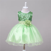 Baby Dresses Girls Sequin Flower Bowknot Birthday Wedding Party Tutu Dress Girl Vestido PY2 SM6