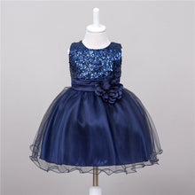 Baby Dresses Girls Sequin Flower Bowknot Birthday Wedding Party Tutu Dress Girl Vestido PY2 SM6