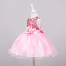 Baby Dresses Girls Sequin Flower Bowknot Birthday Wedding Party Tutu Dress Girl Vestido PY2 SM6