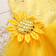 Baby Girls Kids Sequin Sunflower Birthday Wedding Bridesmaid Strape Dress 1-4Y SM6