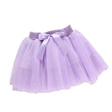 Baby Kids Girls Polka Dot Bowknot Lace Party Wedding Tutu Skirt 1-4YSM6