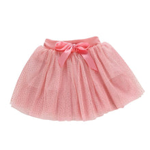 Baby Kids Girls Polka Dot Bowknot Lace Party Wedding Tutu Skirt 1-4YSM6