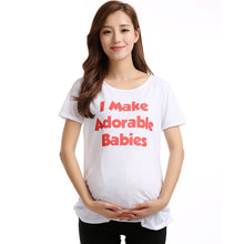 Casual Funny Maternity Nursing Women T-shirts Tops Blouse Pregnant Clothes 30 ColorsSM6