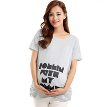Casual Funny Maternity Nursing Women T-shirts Tops Blouse Pregnant Clothes 30 ColorsSM6