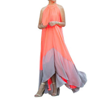 Chiffon Boho Long Maxi Evening Party Dress Women Beach Dresses S-XL SM6