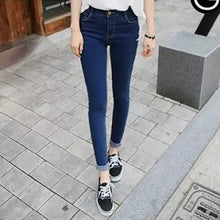 Fashion Women High Waist Jeans Casual Denim Skinny Plus Size Pencil Pants SM6
