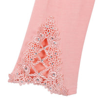 Girl Women Cotton Modal Leggings Elastic Hollow Lace Pants Cropped Capris Leggings 6 Colors SM6