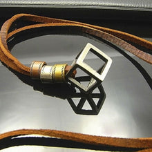 Style Men Jewelry Cube Necklaces   Pendants Cool Men Pendant Punk Design   Leather Necklace SM6