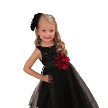 Style Sleeveless Kids Baby Girls Dresses Sequin Flower Back Bowknot Wedding Party Tutu Dress SM6