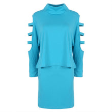 Women Dresses Big Size Plus Size Women Clothing 2 Piece Set Dress Casual Mini Bodycon Dress SM6