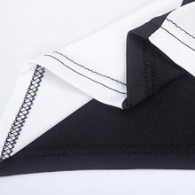 Women Dresses Fashion Black and White Striped Sexy Sleeveless Party Evening Mini Short Straight Dresses SM6