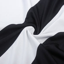 Women Dresses Fashion Black and White Striped Sexy Sleeveless Party Evening Mini Short Straight Dresses SM6