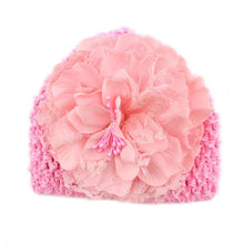 Sweet Baby Kids Girls Flower Knitted Crochet Beanie Toddler Hat Cap PL1 SM6