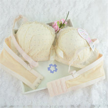 Sweet Girls Sexy Women Lace Bras Bow Push Up Bra Underwired Dot Brassiere 32 34 36 B SM6