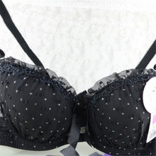 Sweet Girls Sexy Women Lace Bras Bow Push Up Bra Underwired Dot Brassiere 32 34 36 B SM6