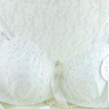 Sweet Girls Sexy Women Lace Bras Bow Push Up Bra Underwired Dot Brassiere 32 34 36 B SM6