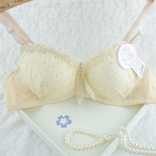 Sweet Girls Sexy Women Lace Bras Bow Push Up Bra Underwired Dot Brassiere 32 34 36 B SM6