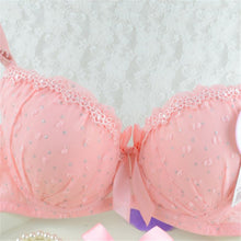 Sweet Girls Sexy Women Lace Bras Bow Push Up Bra Underwired Dot Brassiere 32 34 36 B SM6