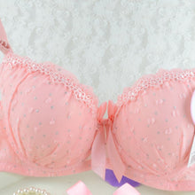 Sweet Girls Sexy Women Lace Bras Bow Push Up Bra Underwired Dot Brassiere 32 34 36 B SM6