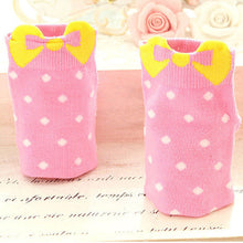 Sweet Women Girls Cute Soft Warm Cotton Polka Dots Bow Short Low Ankle Socks PY3 SM6