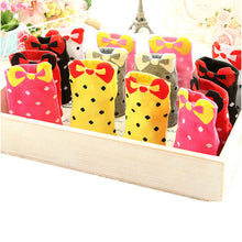 Sweet Women Girls Cute Soft Warm Cotton Polka Dots Bow Short Low Ankle Socks PY3 SM6