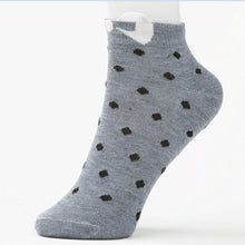 Sweet Women Girls Cute Soft Warm Cotton Polka Dots Bow Short Low Ankle Socks PY3 SM6