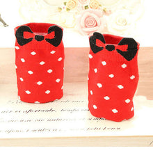 Sweet Women Girls Cute Soft Warm Cotton Polka Dots Bow Short Low Ankle Socks PY3 SM6