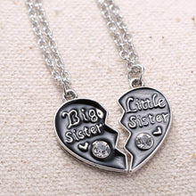 Sweet family jewelry-BFF Cute broken heart style big sister middle sister little sister best sister pendant necklace SM6