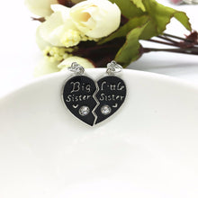 Sweet family jewelry-BFF Cute broken heart style big sister middle sister little sister best sister pendant necklace SM6
