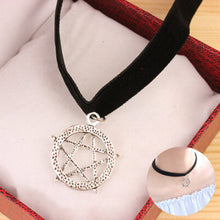 Tibetan Gothic H made with Charm Gothic Pendant For Women Inspired Black 10mm Velvet Ribbon Choker Necklace SM6