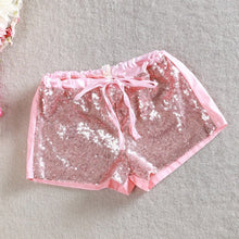 Toddler 2-6 Y Kids Girl Sequins Shorts Short Pants Tie Bow Elastic Waist Trousers PY1 SM6