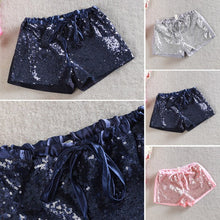 Toddler 2-6 Y Kids Girl Sequins Shorts Short Pants Tie Bow Elastic Waist Trousers PY1 SM6