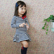 Toddler Kids Girls Dress Cute Cotton Stripe Long Sleeve Princess Clothes New Y2 SM6