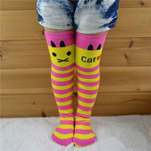 Toddlers Kids Girls Knee High Socks School Cotton Tights Striped Stockings for Girls 1-8Years SM6